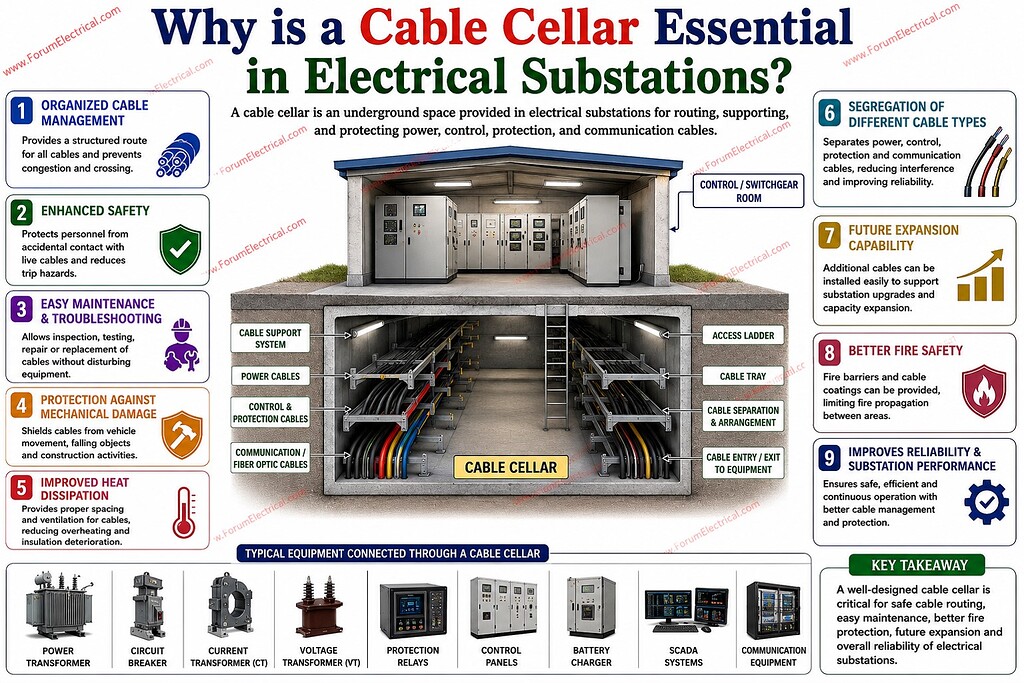 Why Cable Cellar Essential in Electrical Substations? - Electrical ...