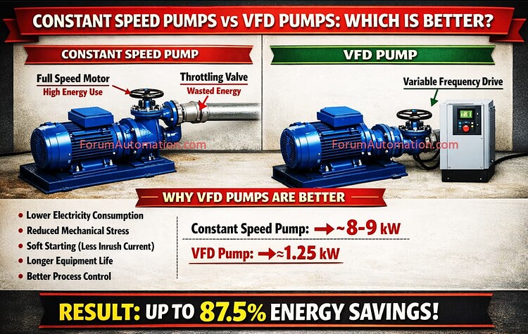 Constant Speed Pumps vs VFD Pumps: Which is Better? - Electrical ...