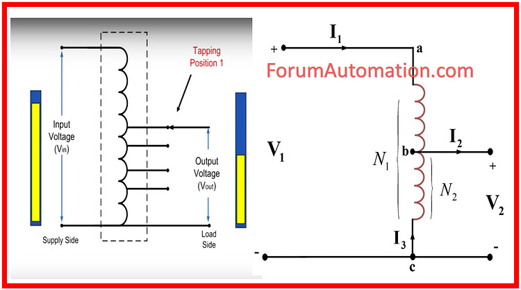 Auto Transformer Power And Control Circuit
