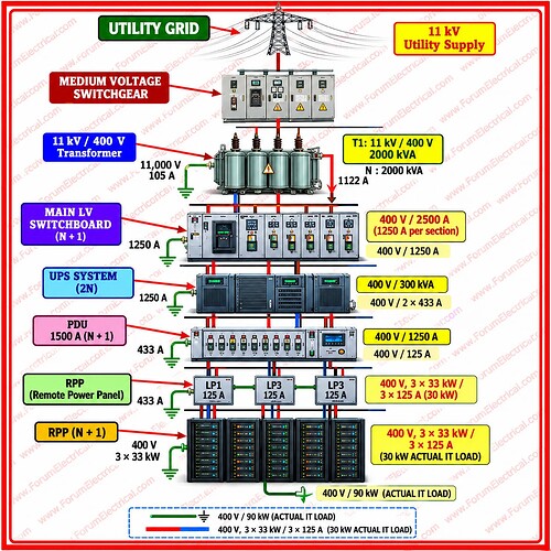 Electrical Power Distribution Schematic