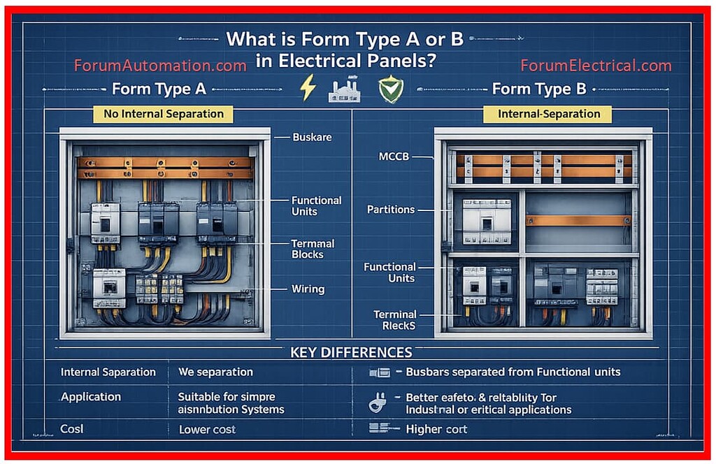 What is Form Type A & Form Type B in Electrical Panels? - Electrical ...