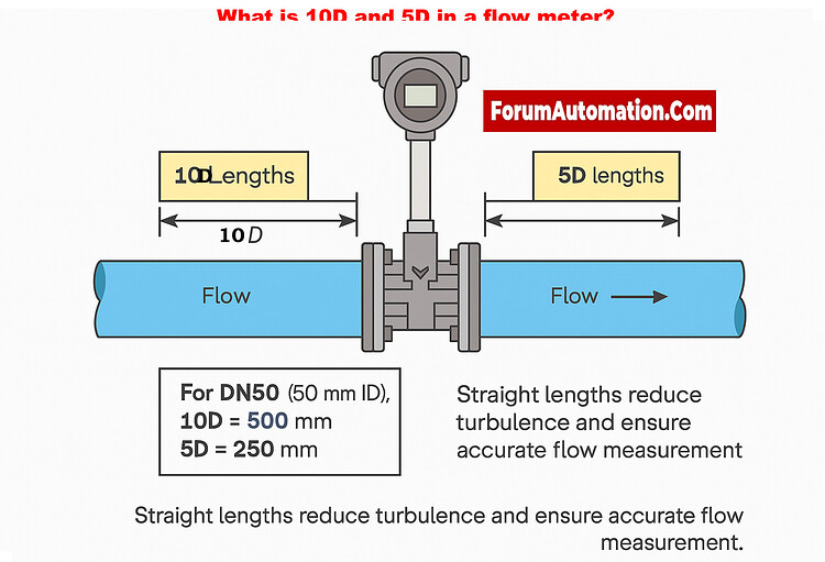 What is 10D and 5D in a flow meter? - Flow Measurement - Industrial ...