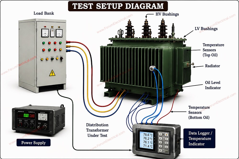 Electrical Temperature Rise Testing Temperature Rise Test in Distribution Transformer - Electrical ...