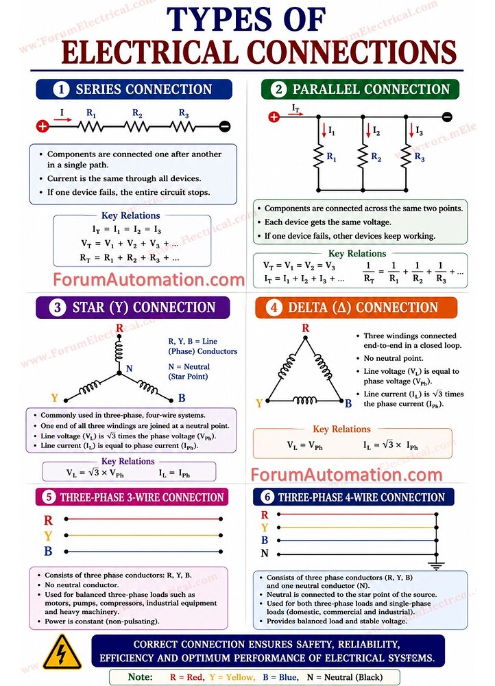 Types of Electrical Connection used in Power Systems - Electrical ...