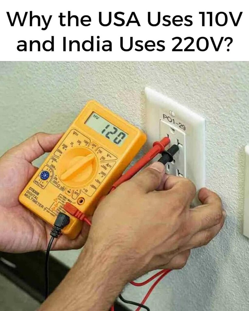 Why The USA Uses 110V And India Uses 220V? - Electrical - Industrial ...