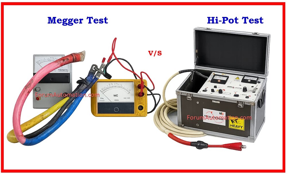 Difference between Megger Test and Hi-Pot Test - Electrical ...